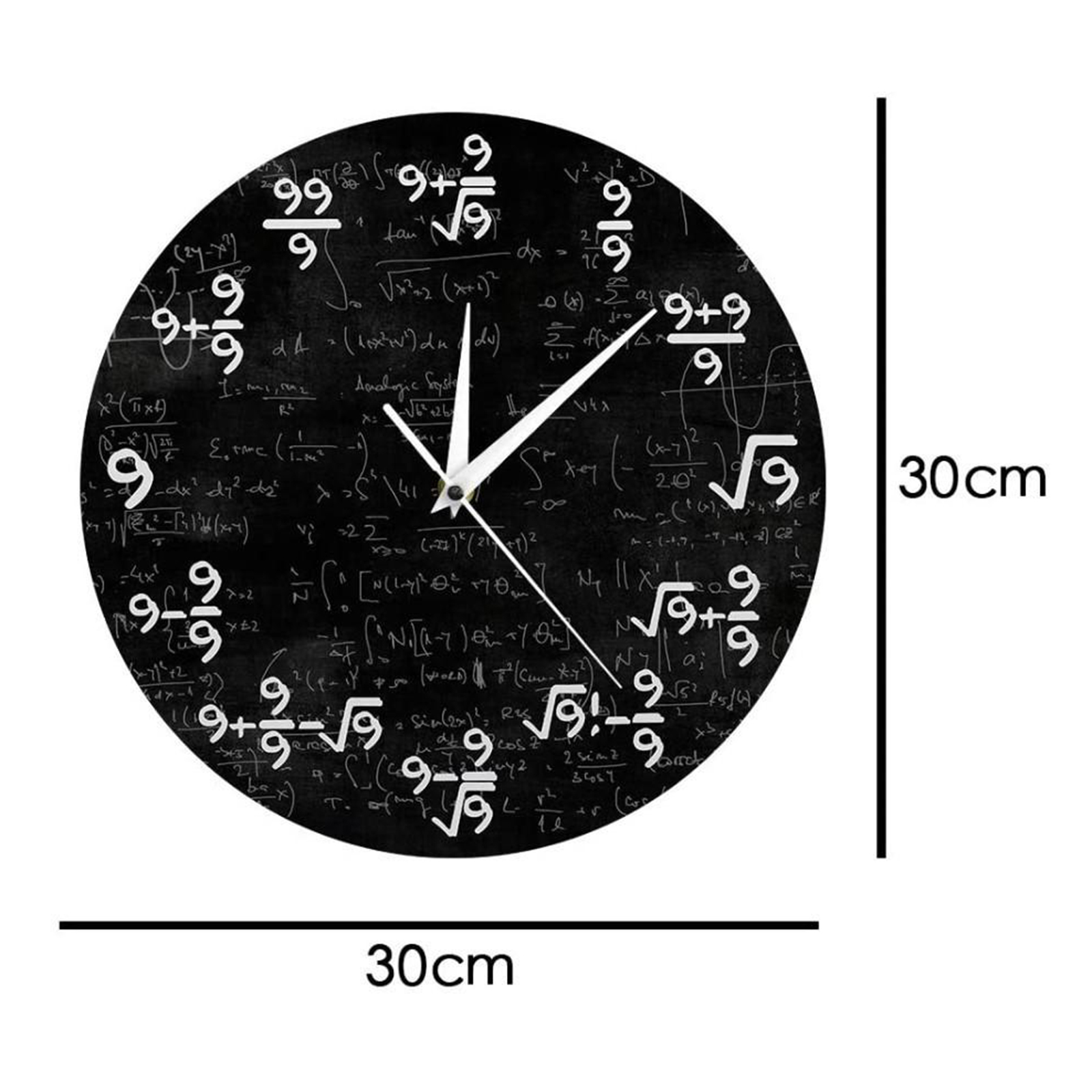 Modern Wall Clock Math Equation Clocks 9