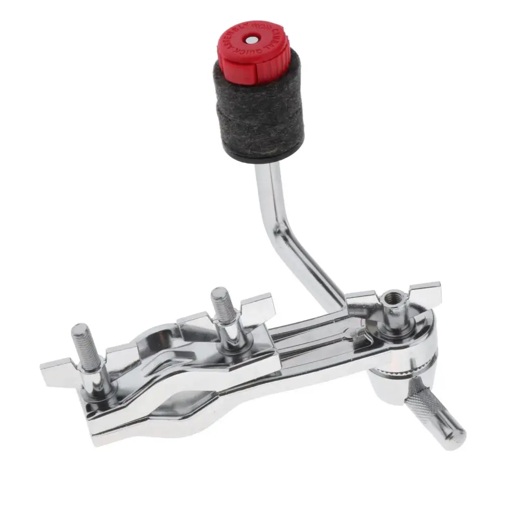 Medium Cymbal Attachment Arm Clamp Holder, with Quick-Set Mate Felt Washers, All Metal for Durable in use