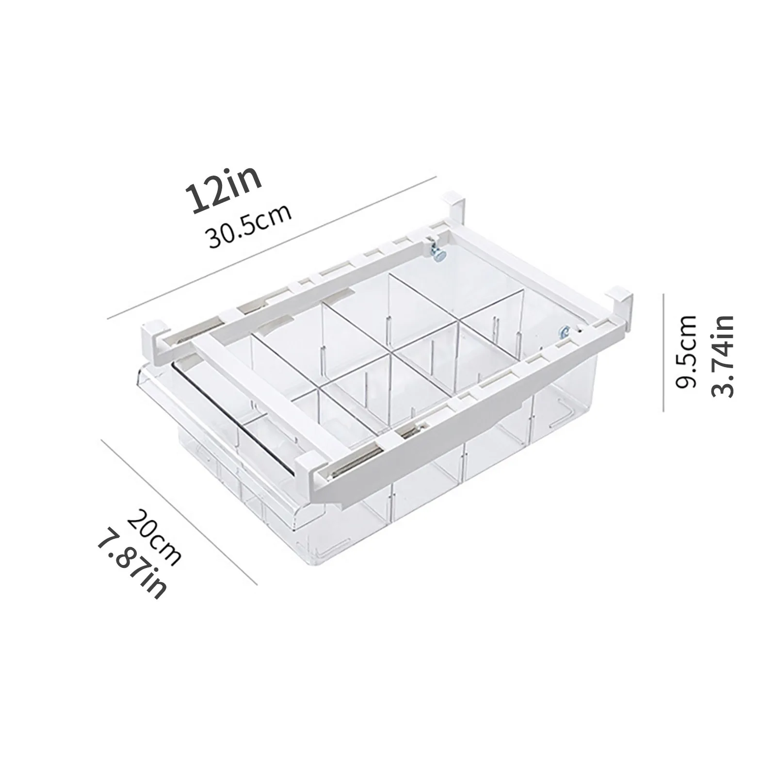 Creative Retractable Food Storage Basket Refrigerator Fresh-Keeping Drawer Storage Container Multifunctional Household Organizer