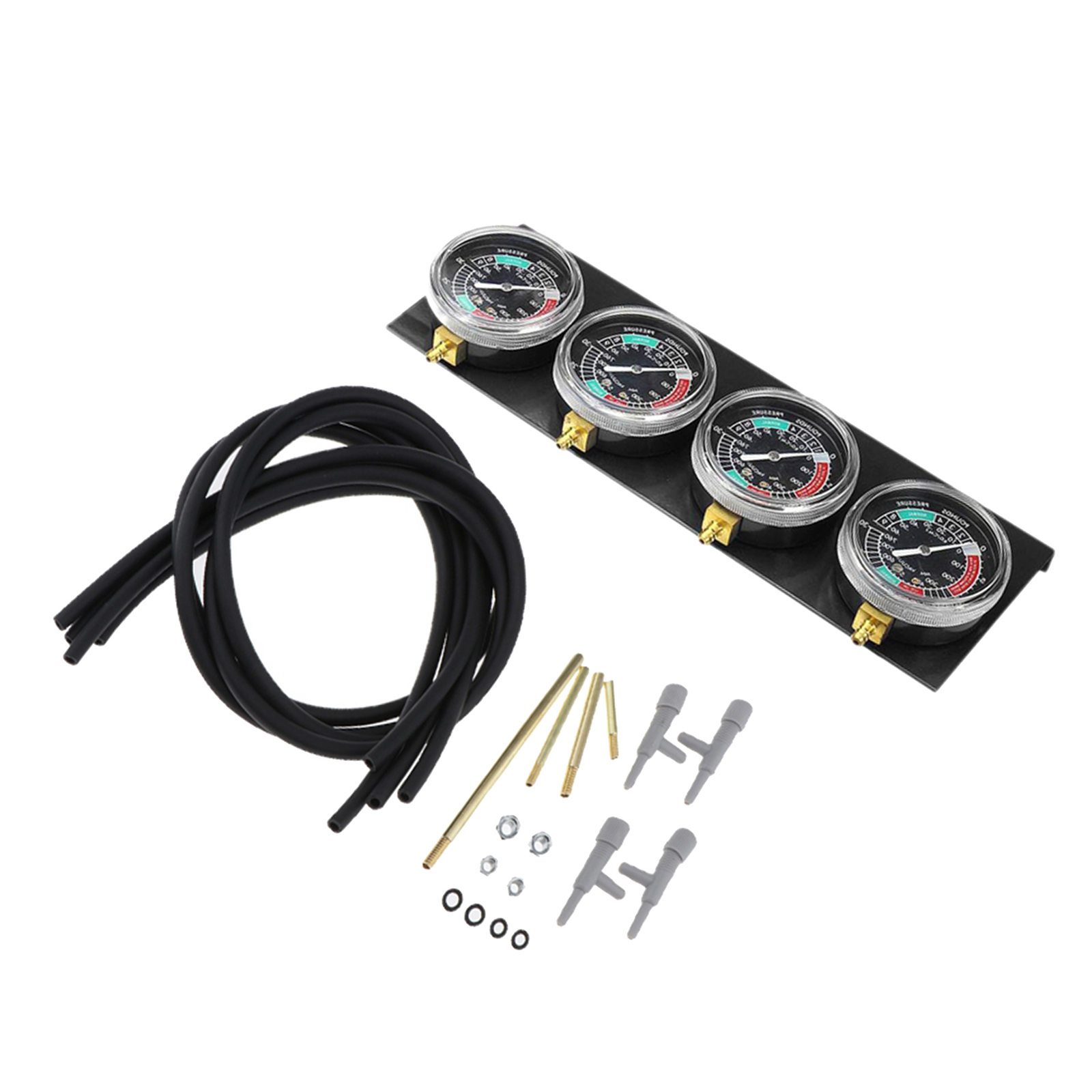 Motorcycle Carburettor Carb Vacuum Gauge Synchronizer Balancer 2 Cylinder Set Guage Tool