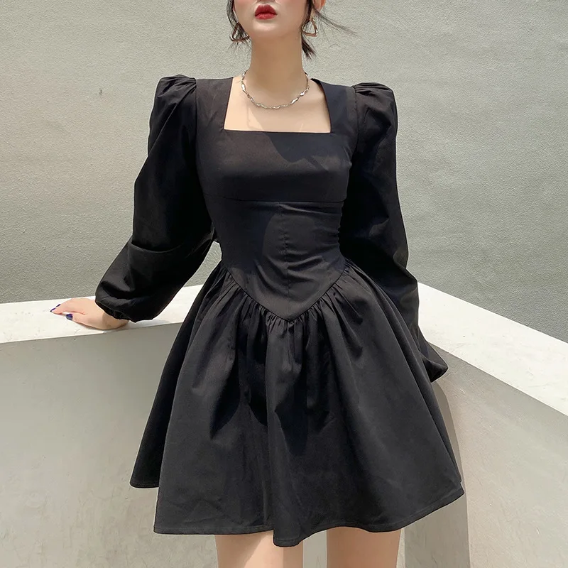 mbyM Robe trap\u00e8ze noir style festif Mode Robes Robes trapèze 