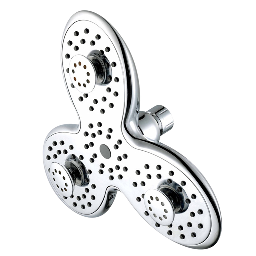 Modern ABS Petal Rainfall Shower Head With High Pressure And Easy Toolless