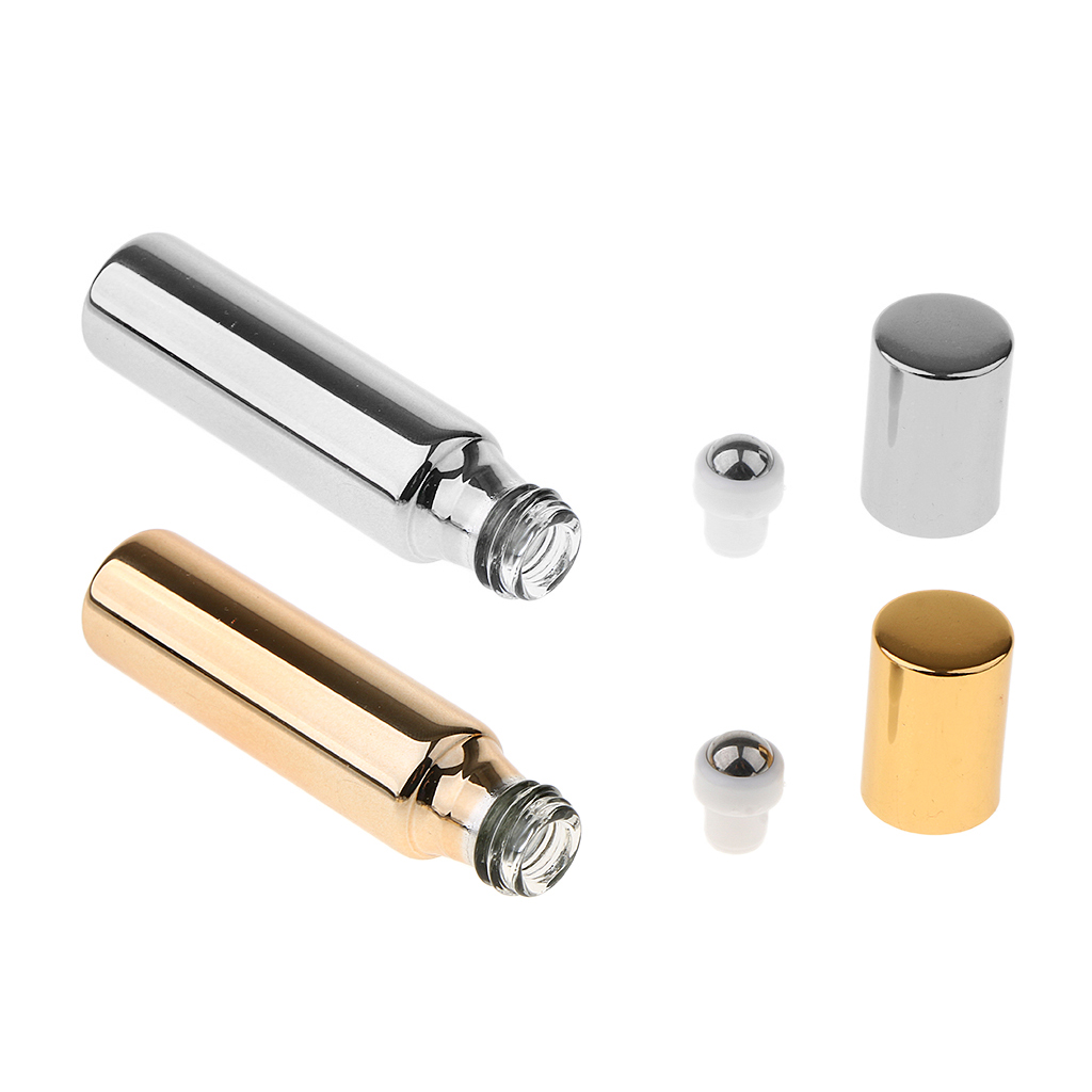 New 10mL Roll On Glass Bottles Aromatherapy Essential Oils Roller Ball Vials