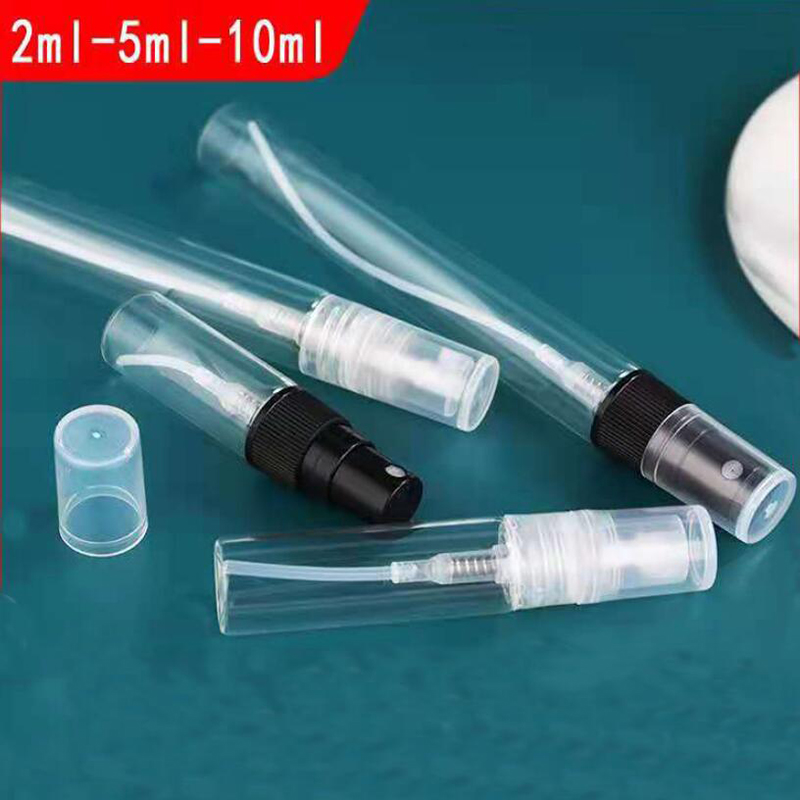 Best of 100Pcs 2ml 3ml 5ml 10ml Refillable Mini Perfume Bottle Empty Vial Refillable Mist Pump Black Clear Sample Bottle Spray Bottle Reviews & Tips