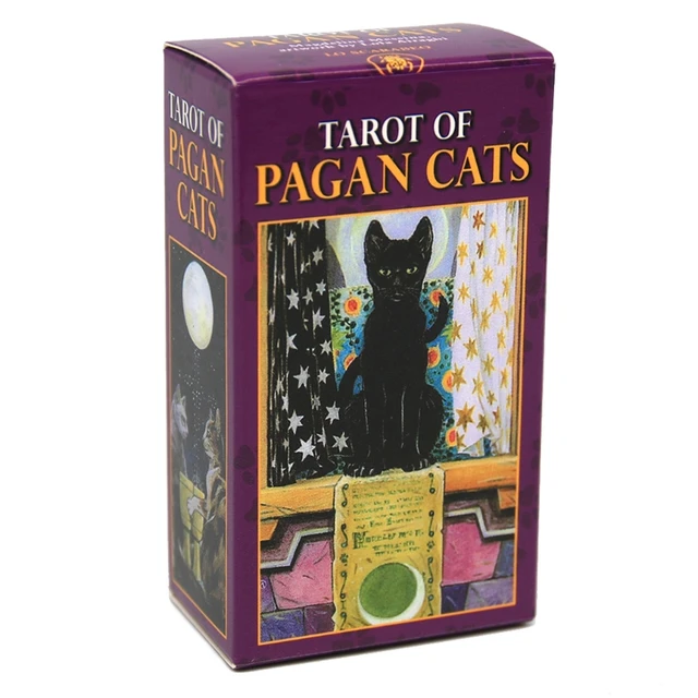 ジェネリック-78枚のカード,タロット,異教の猫のデッキ,完全な英語の ...