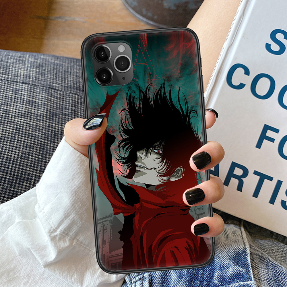 Чехол для телефона аниме Hellsing Alucard для iphone SE 2020 6 6S 7 8 11 12  13 Mini Plus X XS XR Pro Max, черный чехол из ТПУ, роскошный бампер |  AliExpress