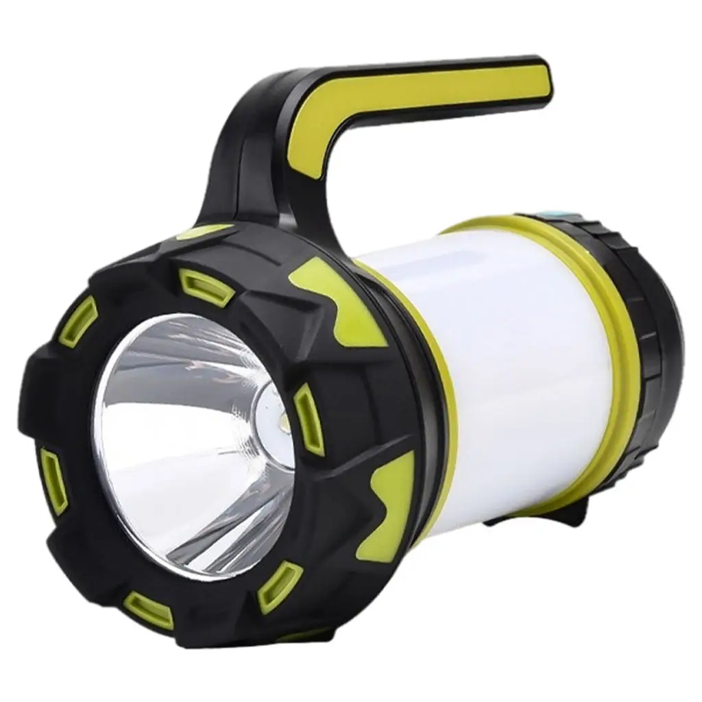 Portable Bright LED Flashlight 6 Modes Torch Spot Light spotlight with Hooks for Outdoor Equipment