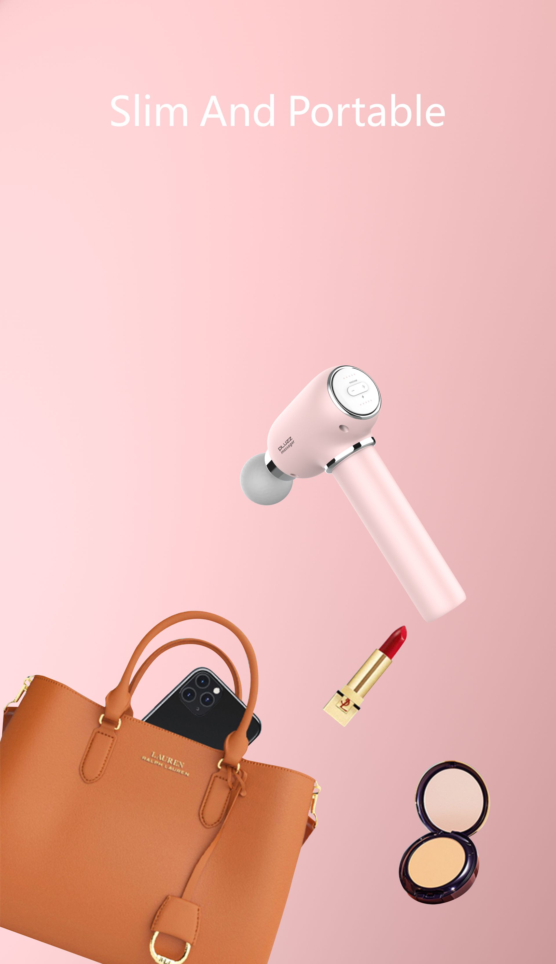 PLUZZ Massager Vibration Massage Device Portable Muscle Relaxation