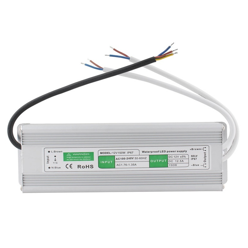 IP67 Waterproof Lighting Transformers DC 12V 24V Power Supply Led Driver For 5050 2835 3528 Led Strip Light