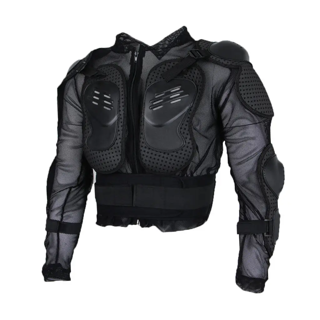 Black Motorcross Racing Protector Jacket Full  Armour