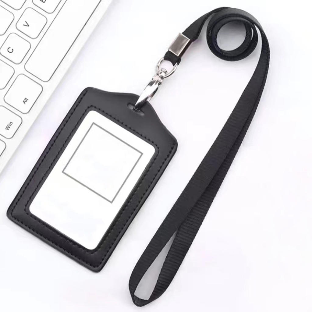 Office ID Card Holder with Neck Strap Waterproof, Dust-proof Card Protection Card Holder Name Badge ID Card Holder for Office 