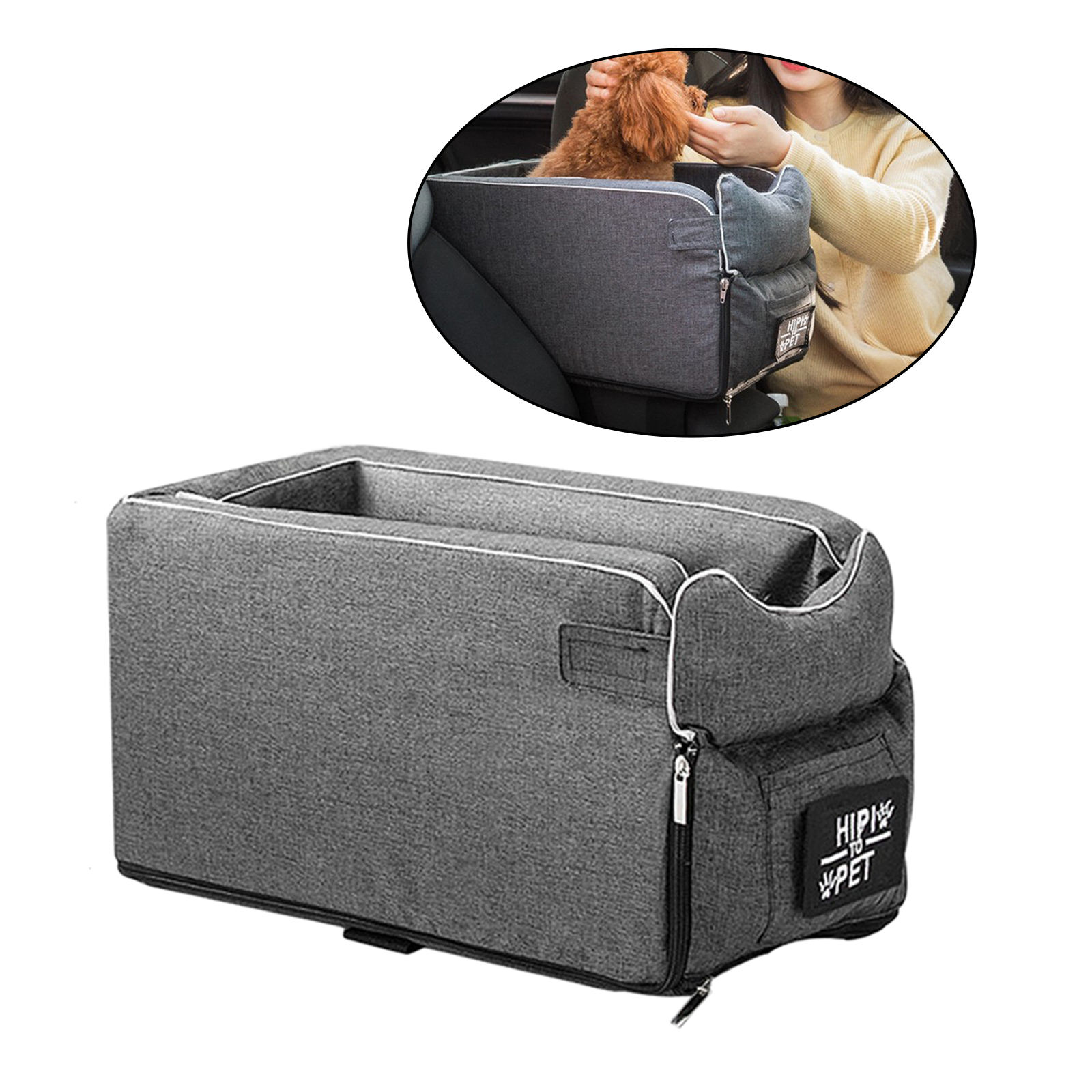 Portable Pet Car Booster Seat Small/Medium Dogs Carrier Puppy Dog Car Seat Safety Chair Basket