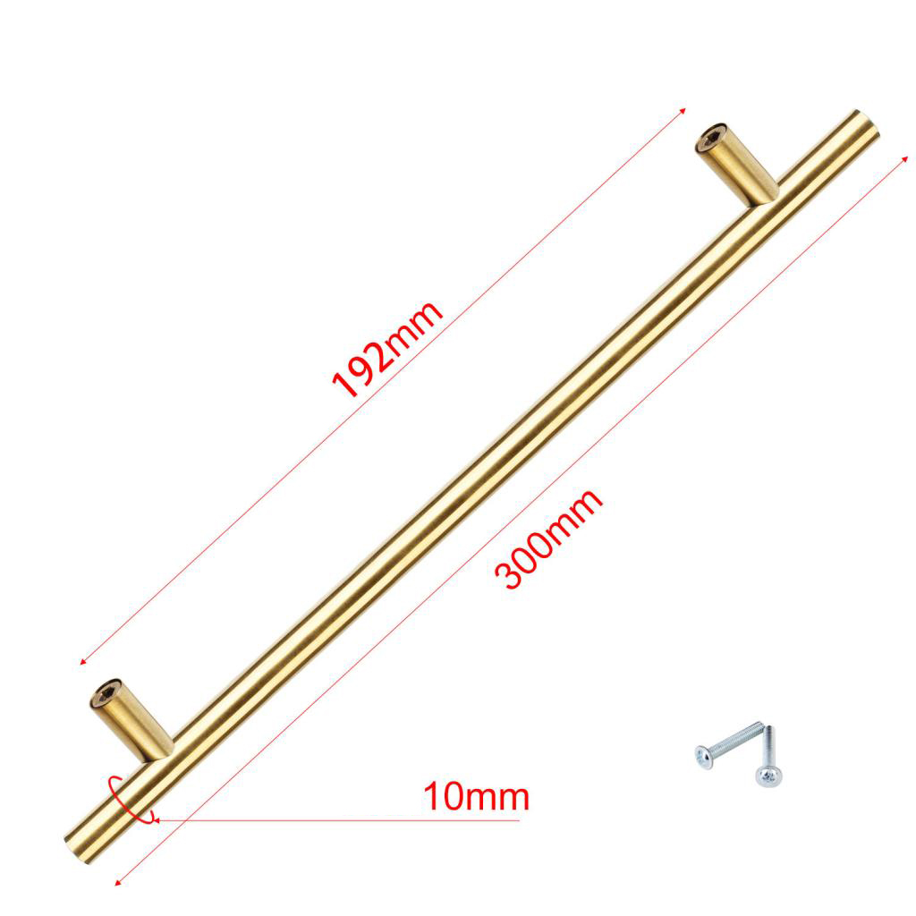 T-BAR Golden Knob Handle Pull door drawer cupboard cabinet wardrobe Handles