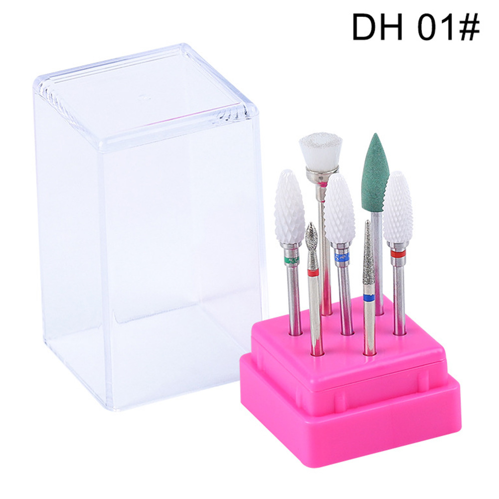 Polimento com Haste Salão de Beleza Pedicure Fresagem Cerâmica Multifuncional Brocas Conjunto Gel Limpo Unha Arte Manicure Profissional 10 unha arte manicure profissional
