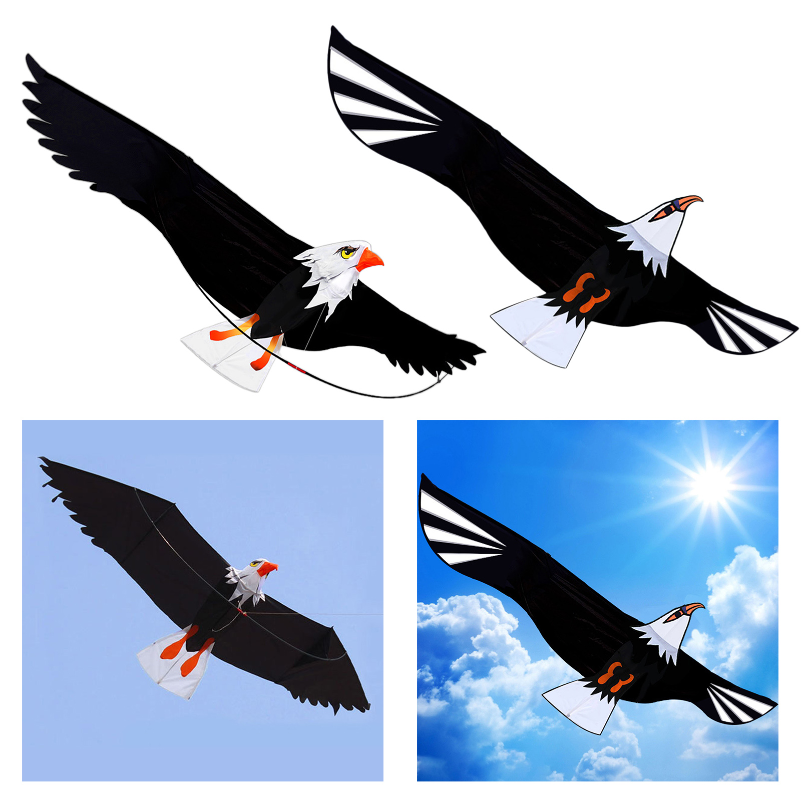 Eagle Kite With Huge  Large Eagle Flying Bird Animal  Kites Children Gift Family Trips Garden Outdoor Sports DIY Toy