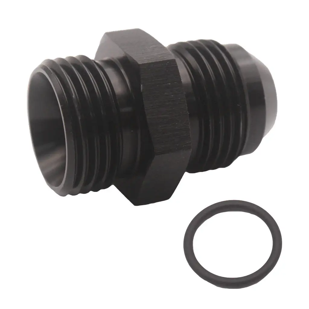 A10 -10AN ORB O Ring Boss Adapter AN Fitting ORB W/ 1/8 NPT On End / Black