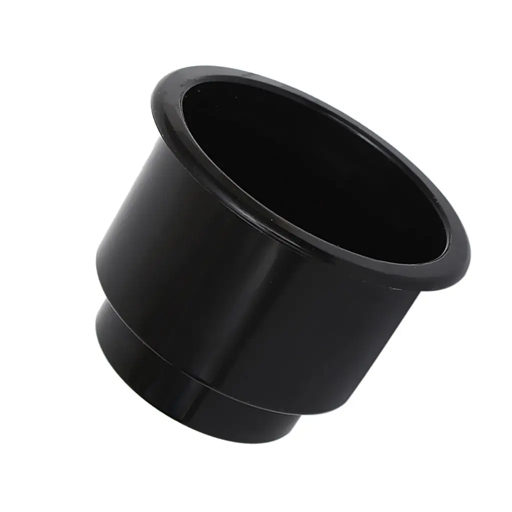 Black Center Hole Recessed Cup Drink Holder for Marine Boat Car RV Install almost anywhere on boat game table sofa cars and RV