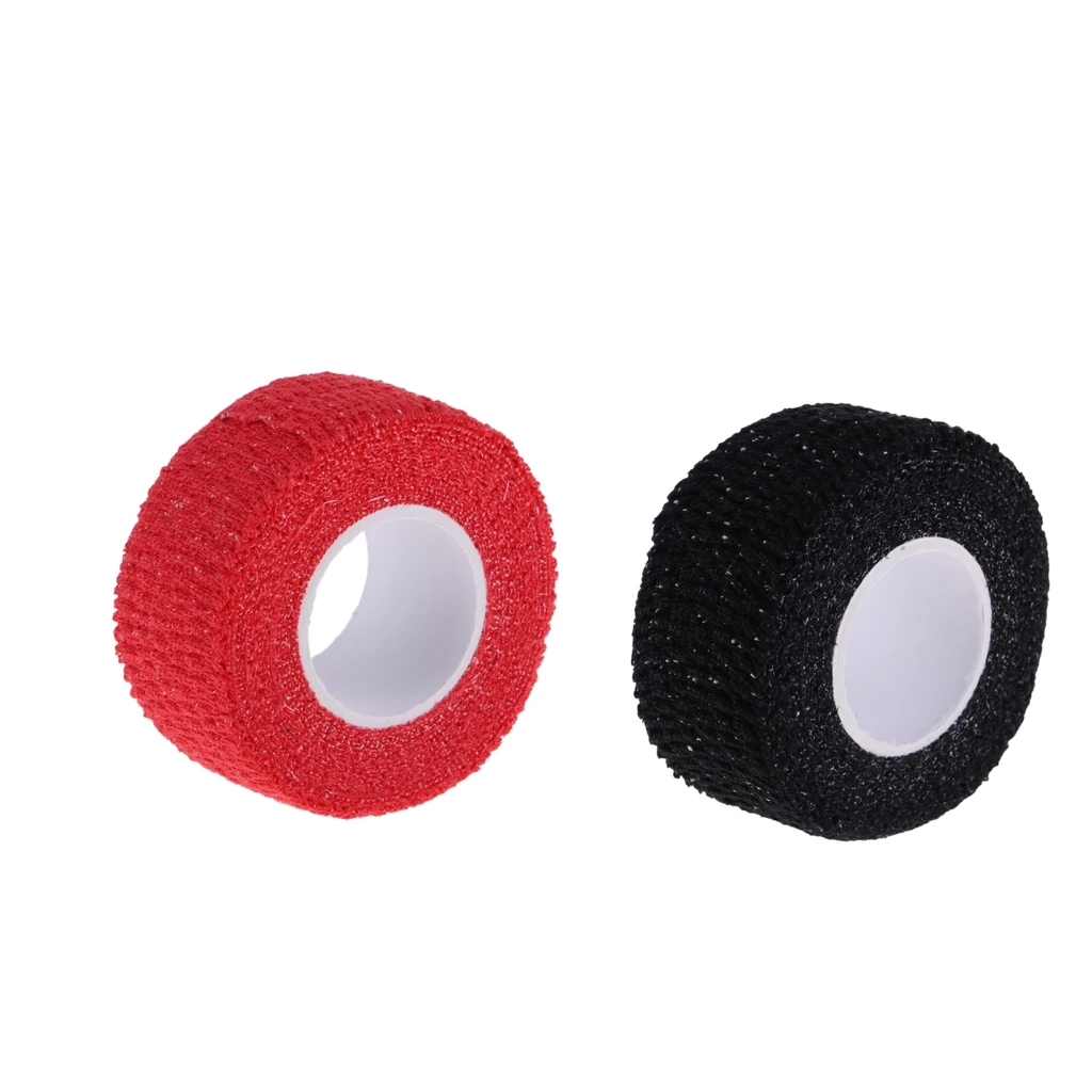 MagiDeal Anti-skid Adhesive Golf Sport Golfer Finger Wrap Grip Compression Tape Red/Black Outdoor Golf Sport Protective Accesso