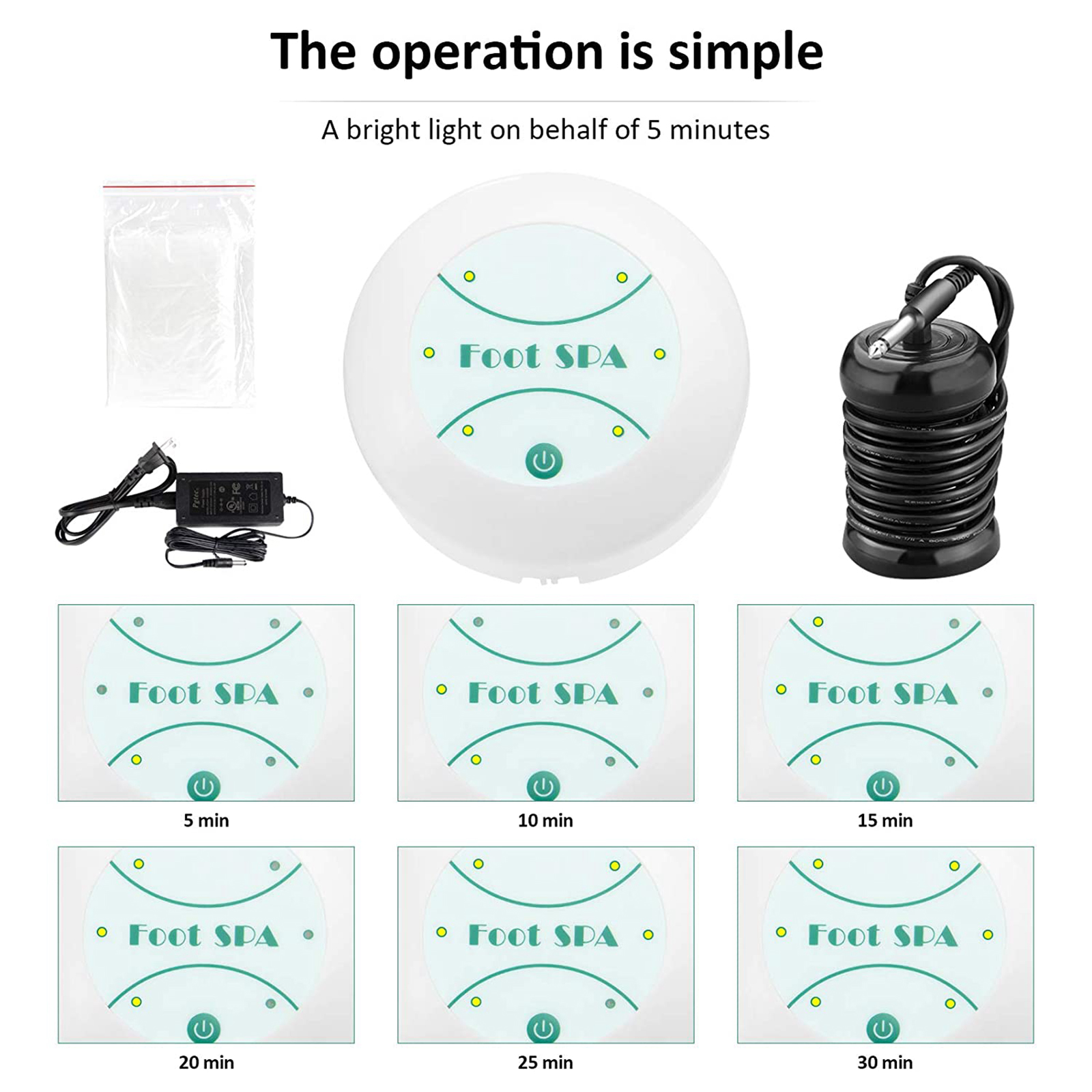 Ionic Detox Foot Basin Bath Spa Cleanse M hine Relax Refresh Body Foot Spa Foot Bath Massage Home Use EU Plug