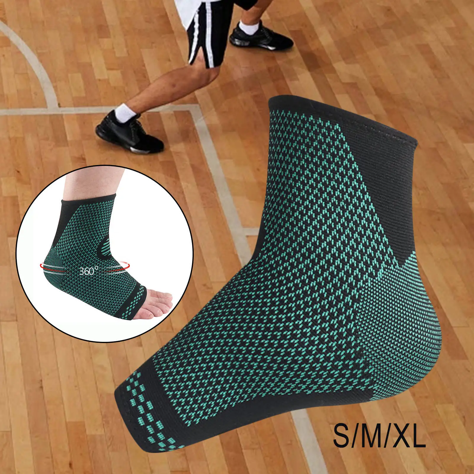 Anti fatigue compression foot sleeve Ankle Support Running Cycle Basketball Sports Socks Outdoor Ankle Brace Sock