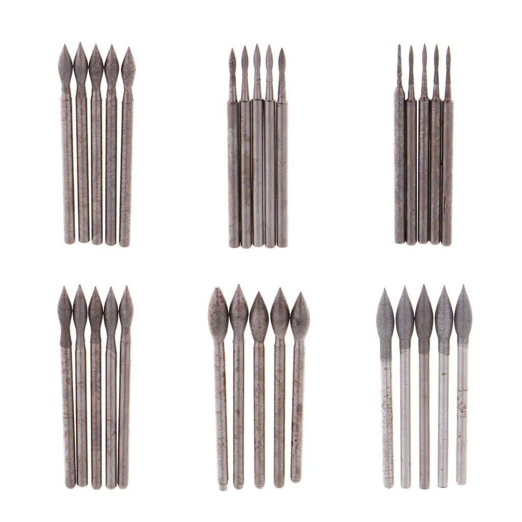 5pcs Adamas Grinding Head Jewelry Making Fine Finish Tools -Rotary Grinder Polisher Accessory -9 Styles