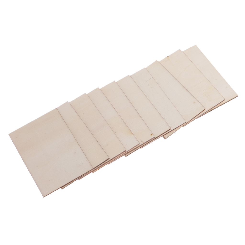 10pcs 70x49mm Blank Plywood Wood Business Card Wooden Name Card Wood Plaque