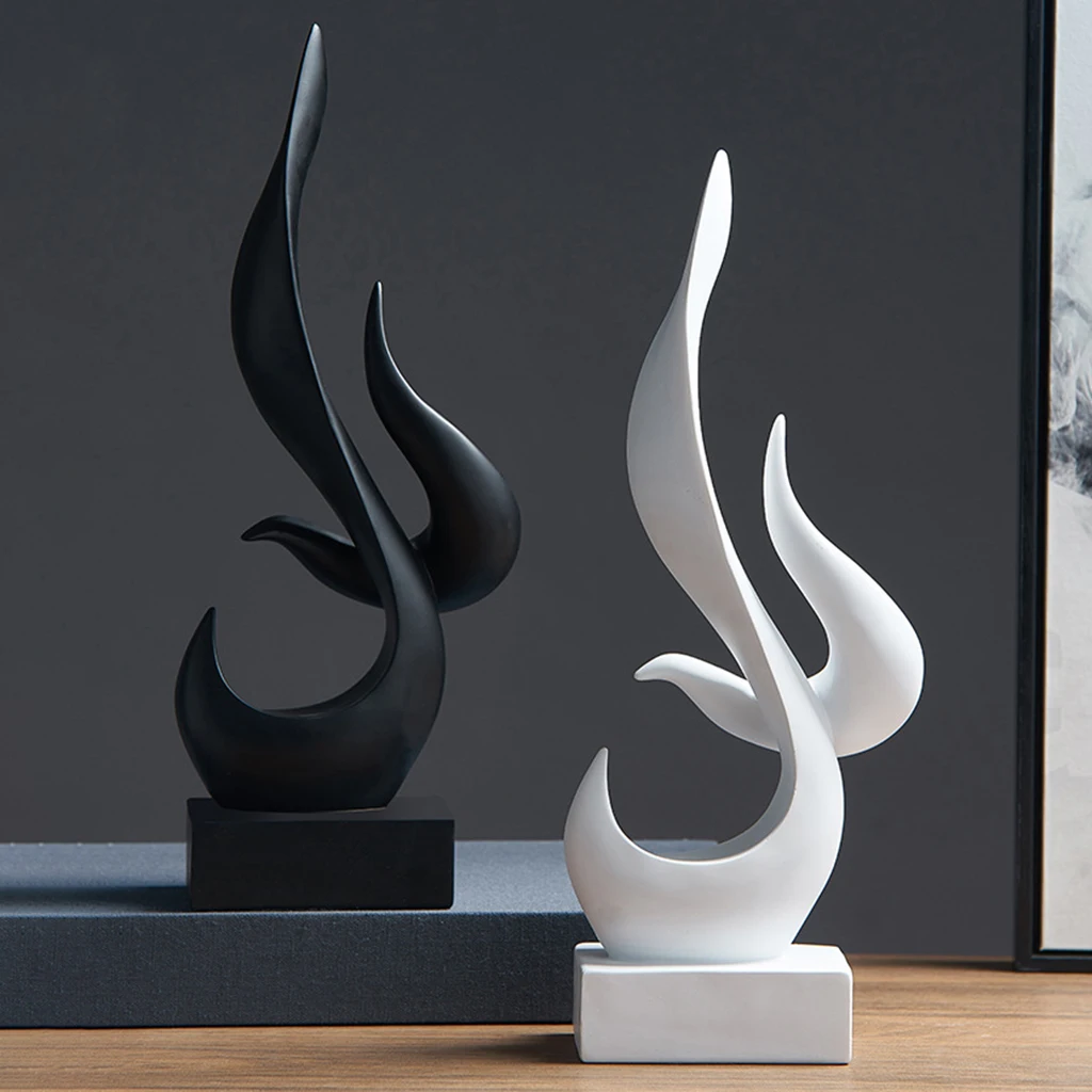 Abstract Minimalist Statue Resin Sculpture Art Figurines European Style Office Home Decoration Accessories