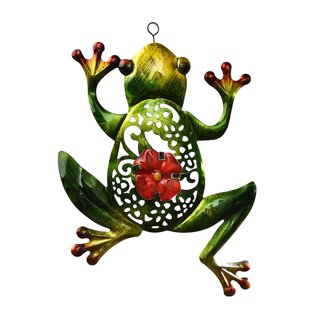 Frog Wall Hanging 3D Tree Sculpture Yard Indoor Home Bedroom Decoration Wall Sculpture Fence Frogs