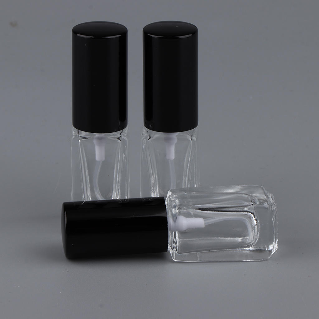 3mL Portable Travel Glass Spray Bottles Pump Fine Mist Atomizer 3Pcs for Perfume Cologne Splash Filling