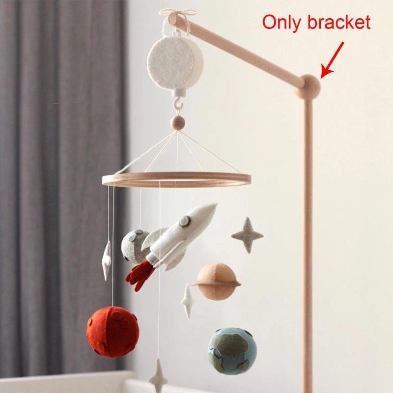 Baby Strollers cheap Wooden bracket supporting arm for Baby bed crib Mobile cot ornaments Hangings Pendant brace strut baby stroller cover for winter