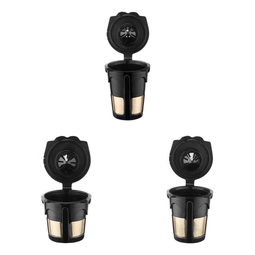 Refillable Reusable Coffee Capsules Filters Cup Compatible for Keurig 2.0K