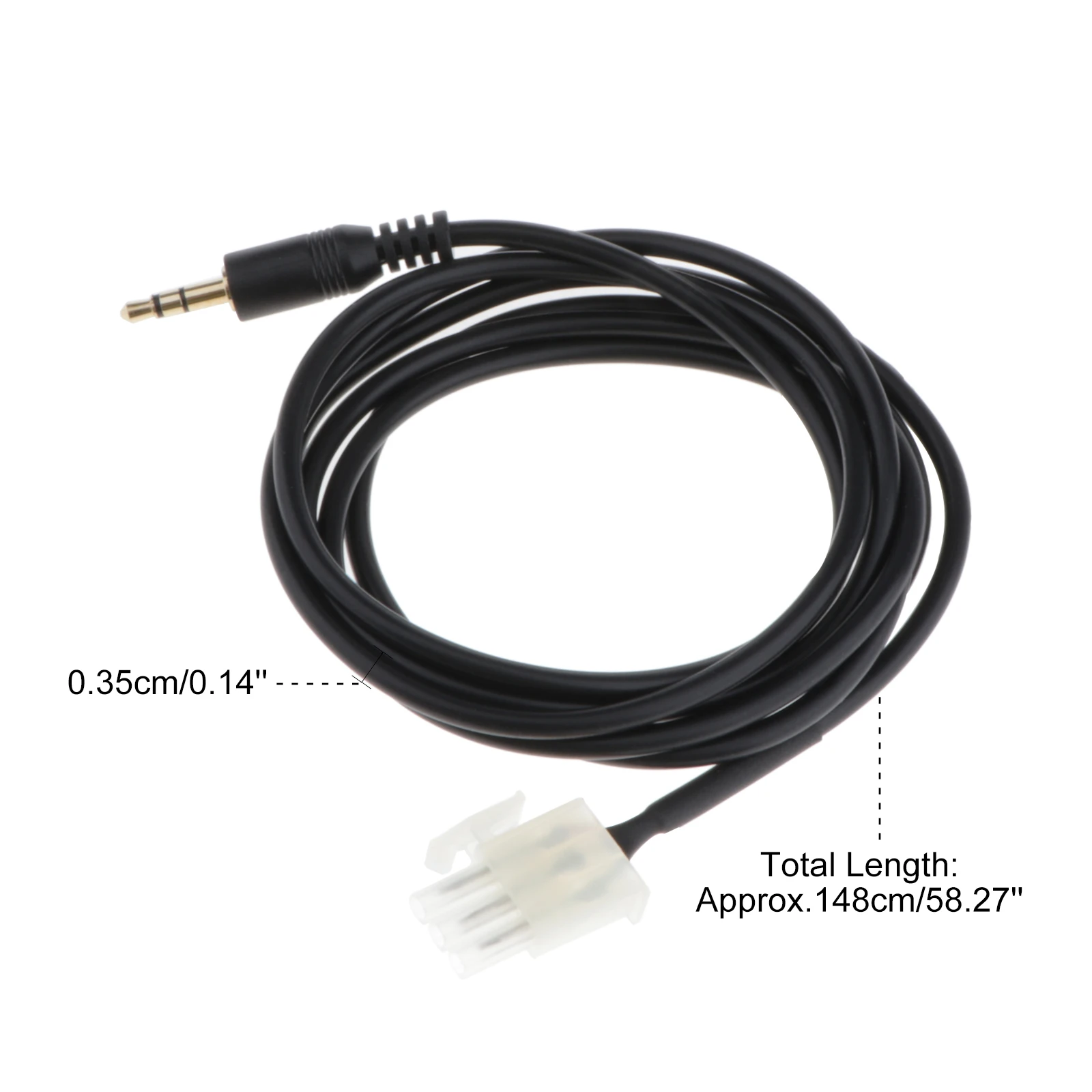 AUX 3.5mm Cable Connect  Smartphone MP3 Phone Audio to Motorcycle Player for