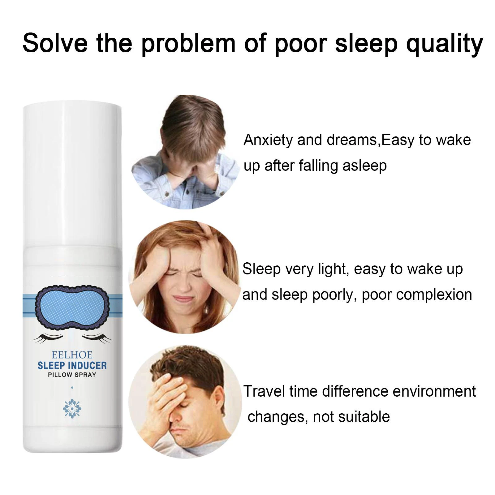 Sleep Pillow Spray Aromatherapy for Face Body Rooms Bedtime Kids & Adults