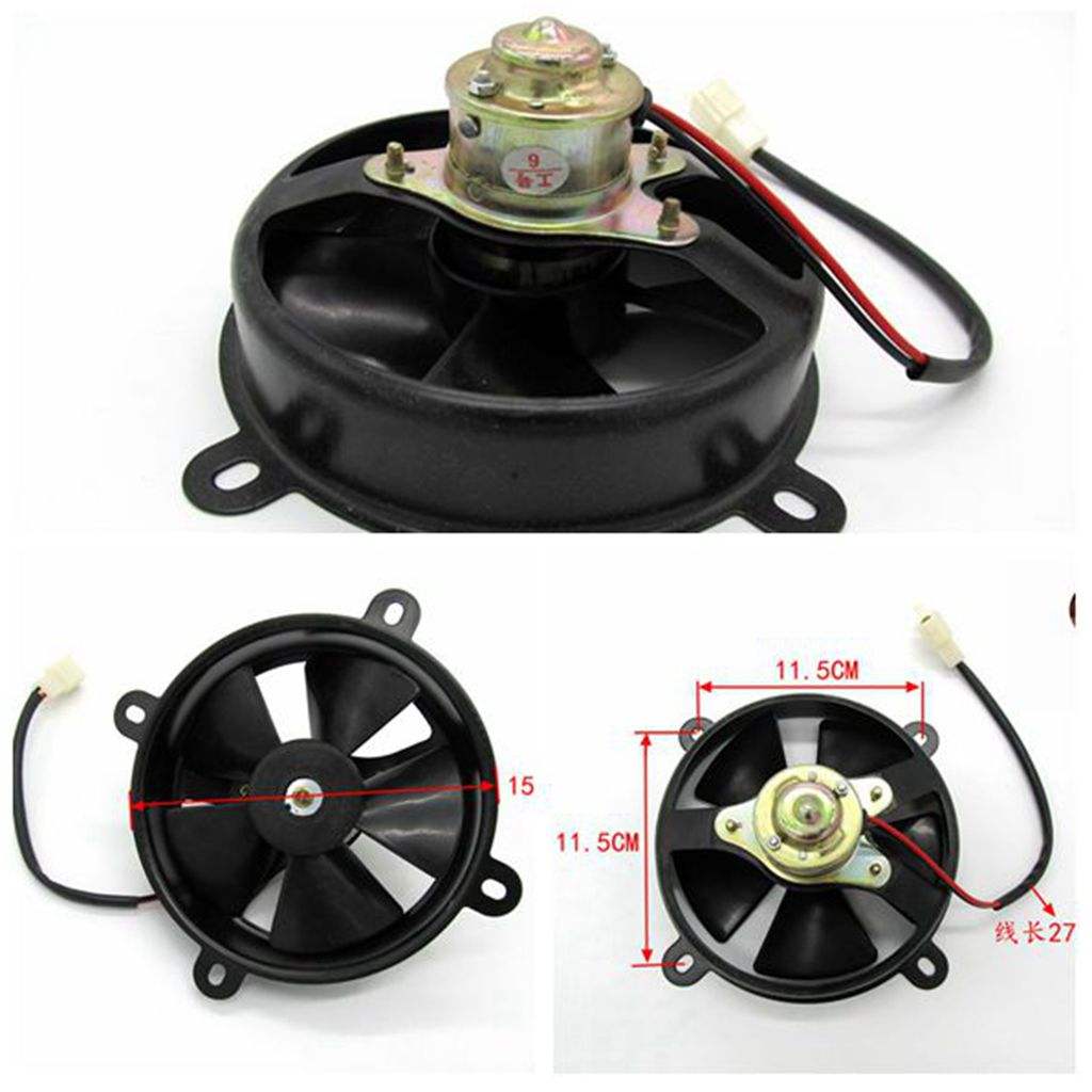 Electric Engine Cooling System Fan Radiator for 150cc / 250cc Go Kart ATV