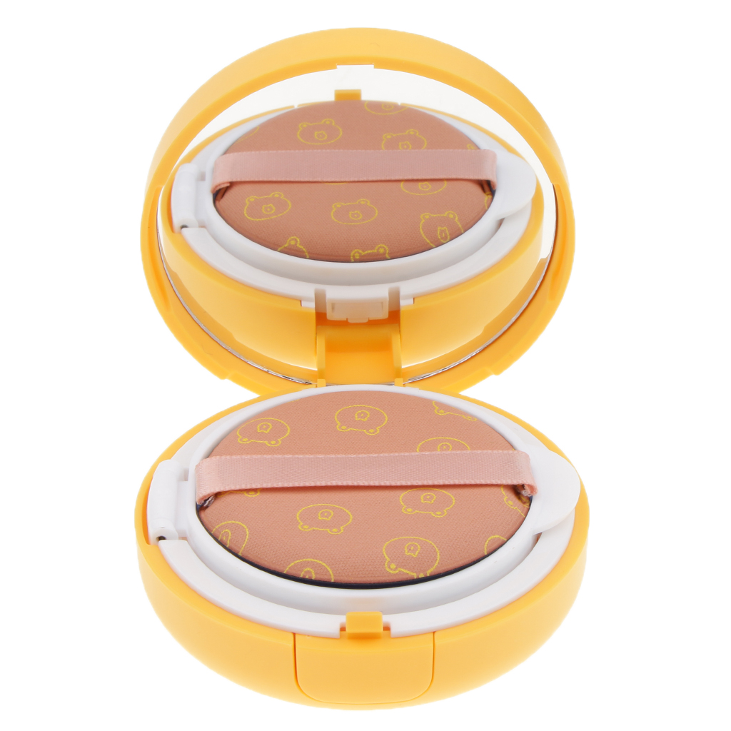 Empty Air Cushion Box Travel Air Cushion Container BB Cream Powder Case Box with Makeup Powder Puff and Mirror