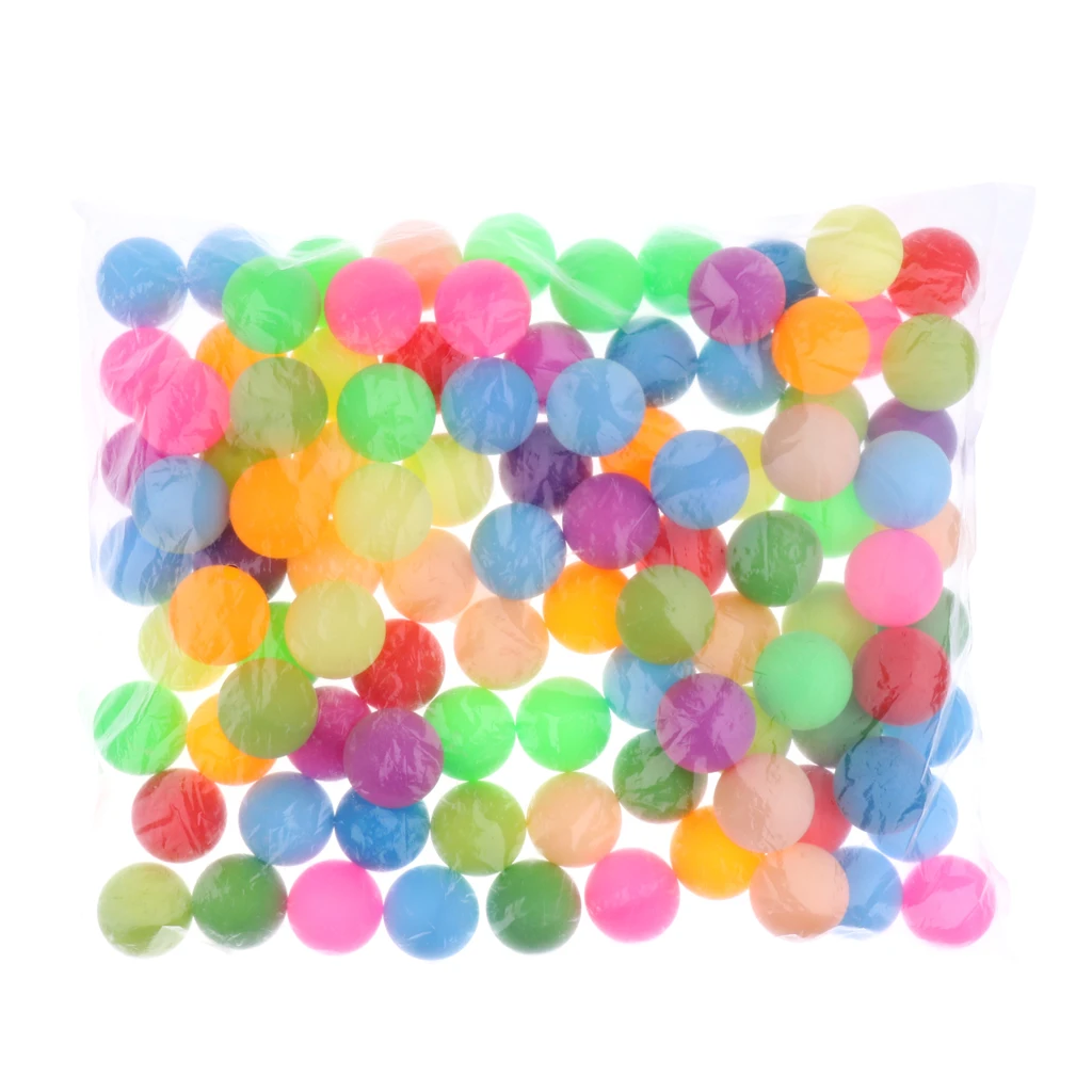 100 Pcs Assorted Color Cat Balls - 40mm Plastic Club Beer   Pong / Table Tennis Balls