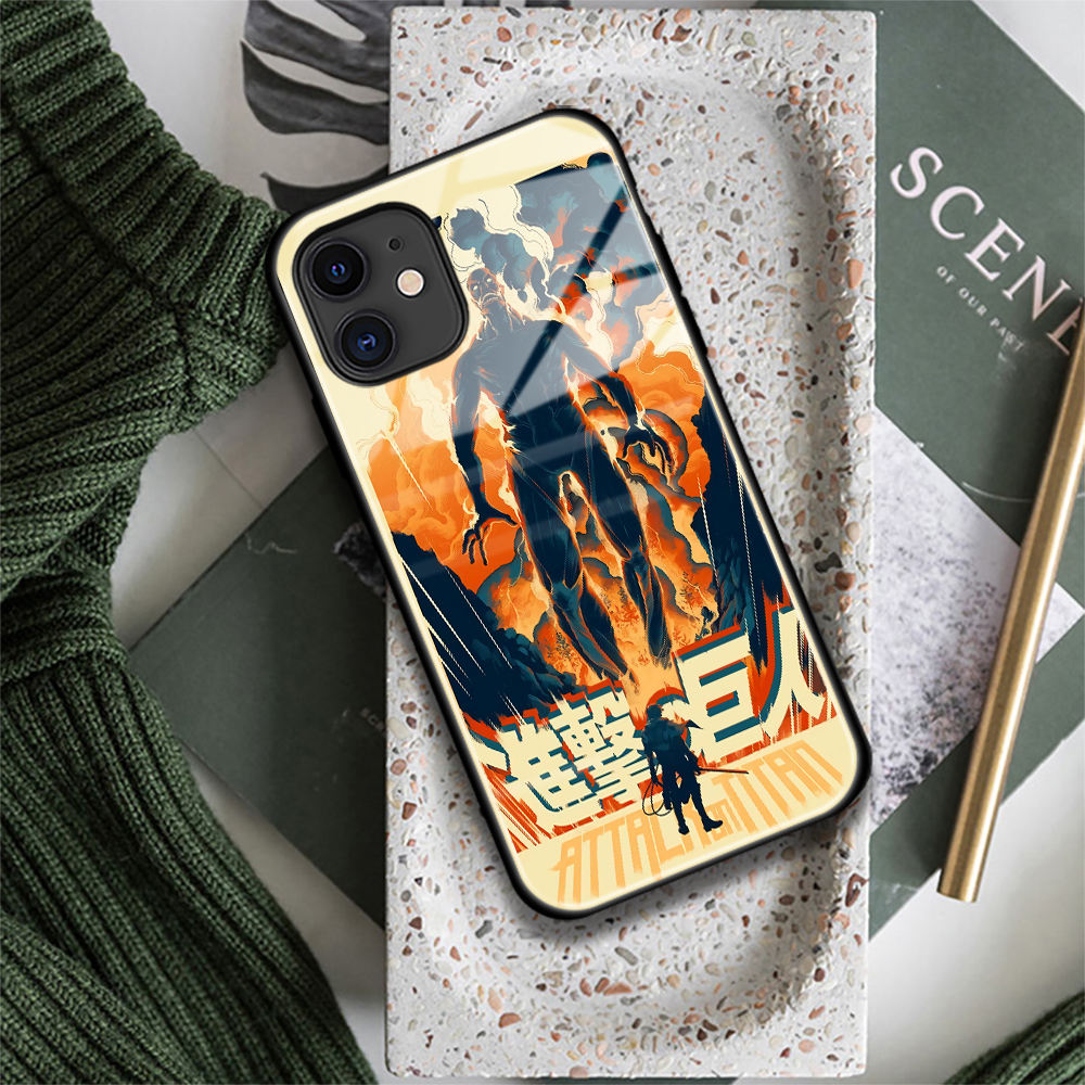 case iphone 13 pro max Shingeki no Kyojin Attack on Titan Anime Phone Cases For iPhone 11 12 13 Mini Pro XS Max X XR 6 7 8 Plus SE Soft TPU Glass Cover apple 13 pro max case