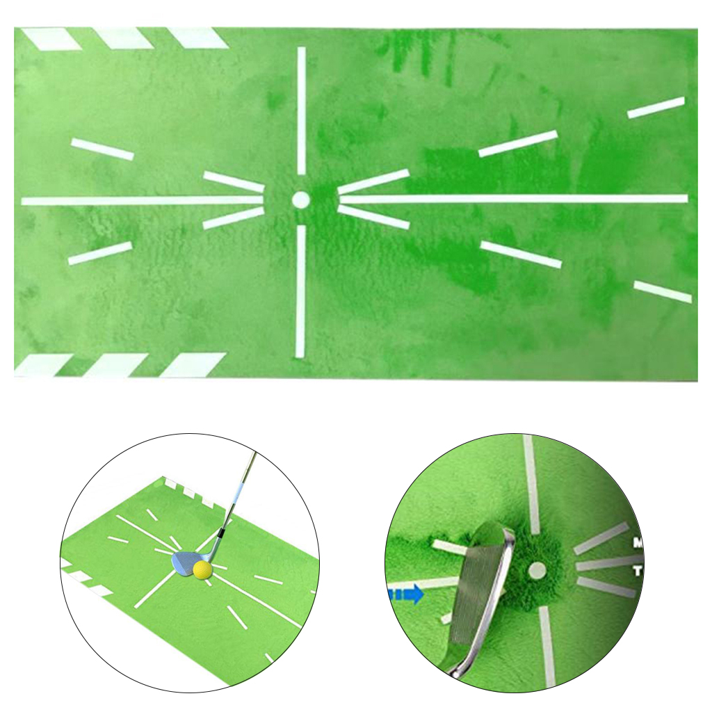 Golf Training Mat Anti- Mini Home Office Swing Practice Rug Traces Pad