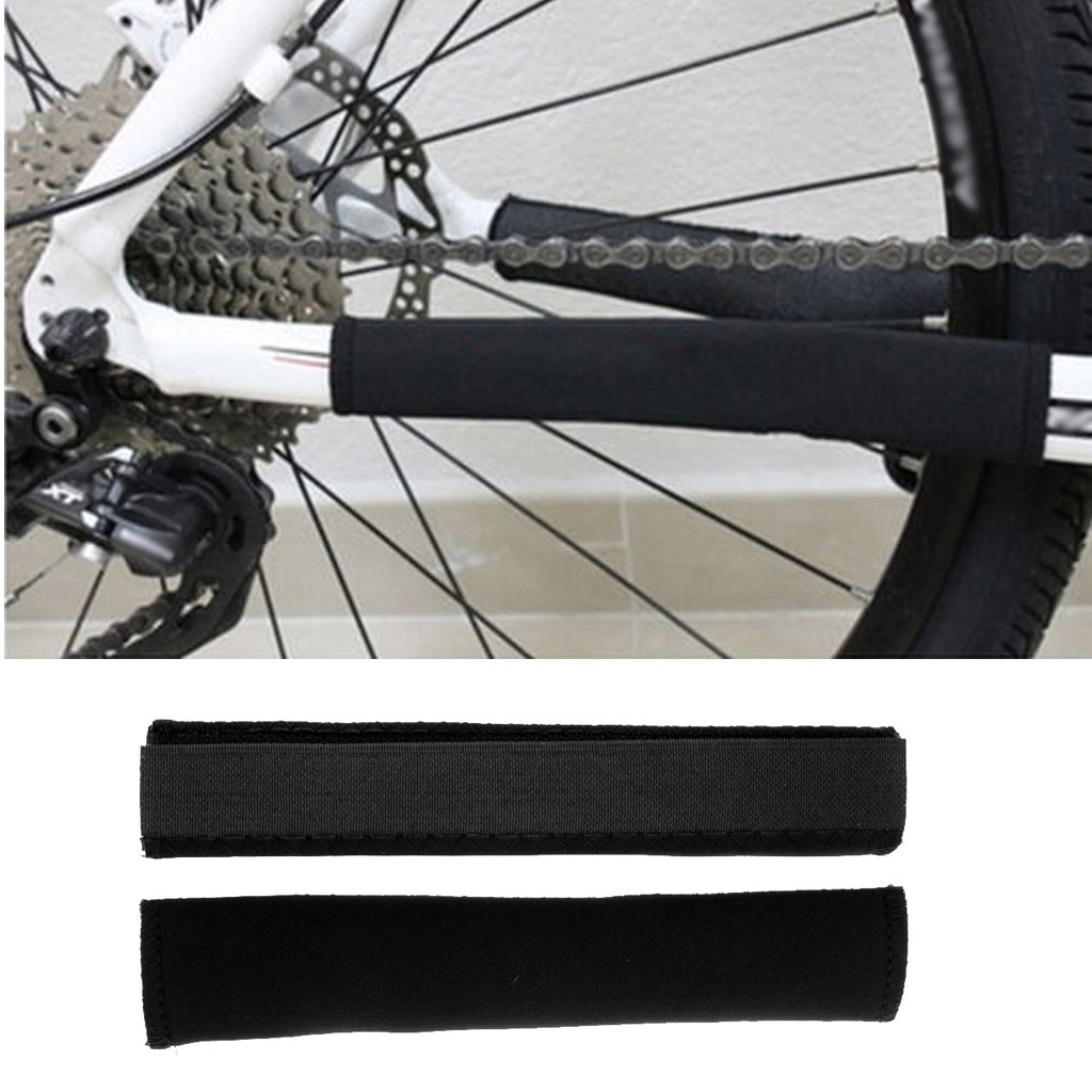 2PCS Bike Cycling Bicycl Chain Stay Protector Guard Pad Cover Wrap 21cm