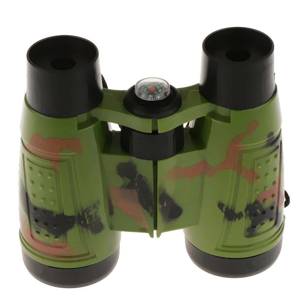 6x30 Kid Binoculars Telescope Science Lens Toy Explorer Magnifier For Bird Watching Outdoor Camping Detective Pretend Game Gift
