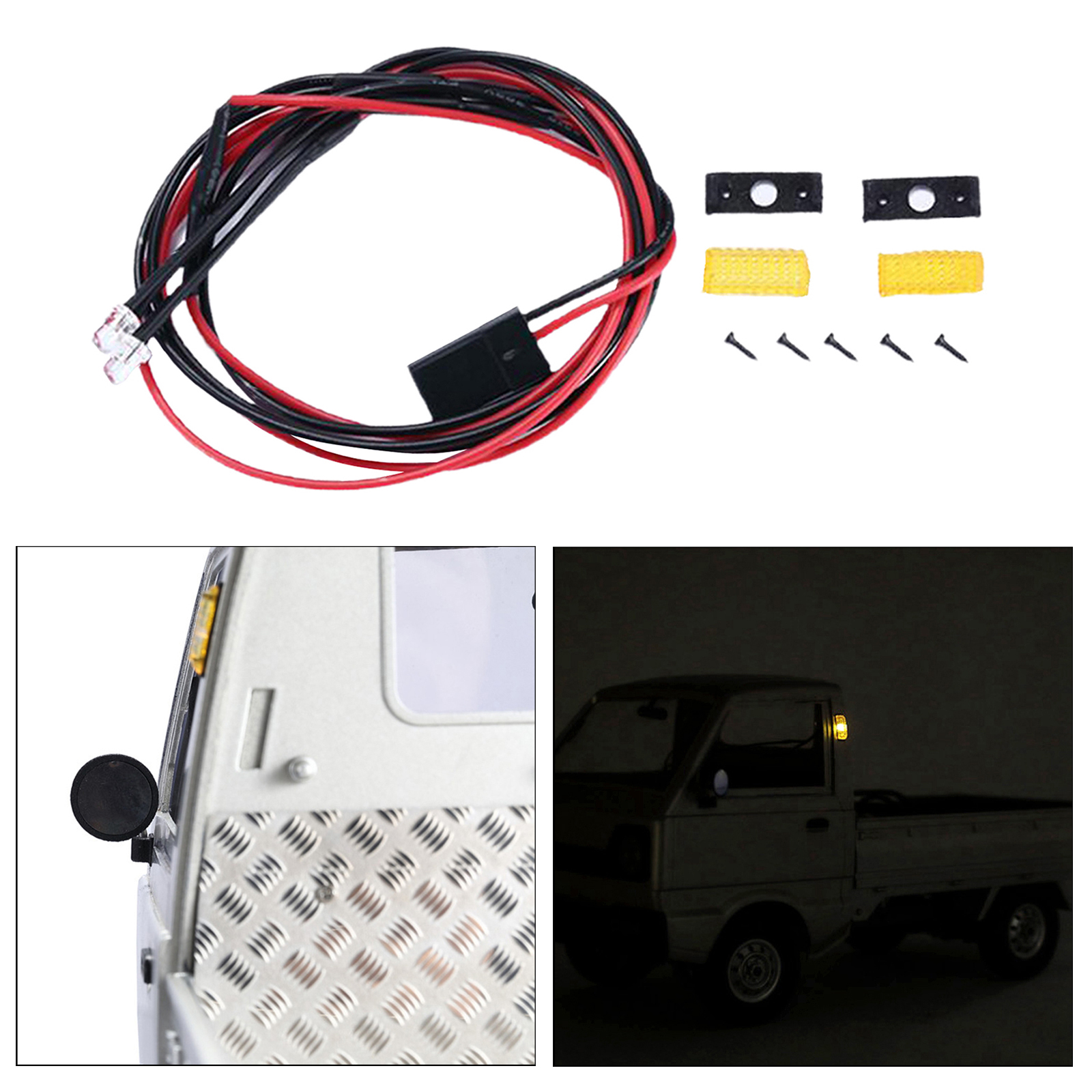 RC Car Simulation Light Lighting System Kit Simulation Turn Light for WPL D12 RC Car Spare Parts
