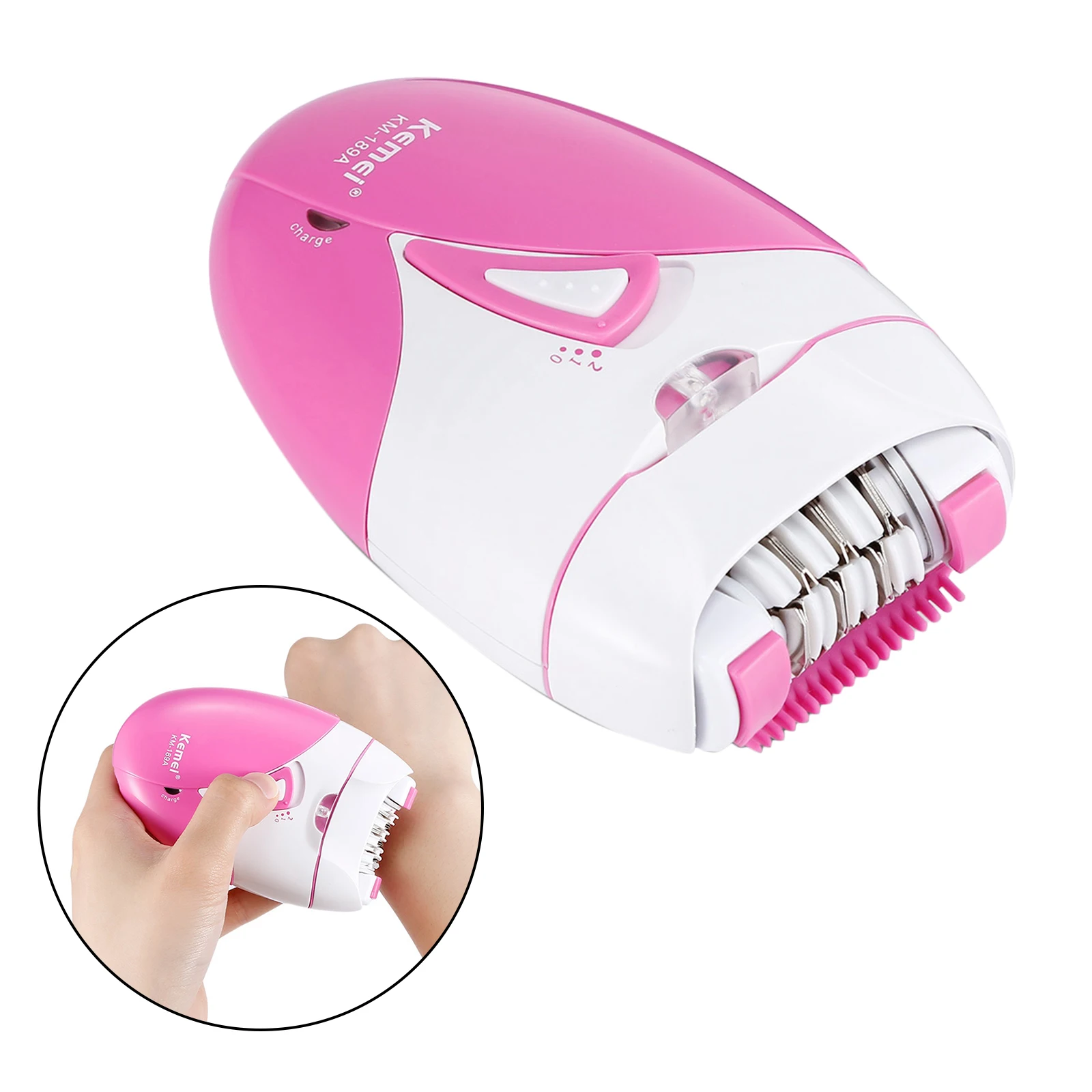 Deluxe Rechargeable Shaver Epilator Washable  for Women Legs Bikini omen Shaver Hair Removal Electric Lady Shaving Trimmer