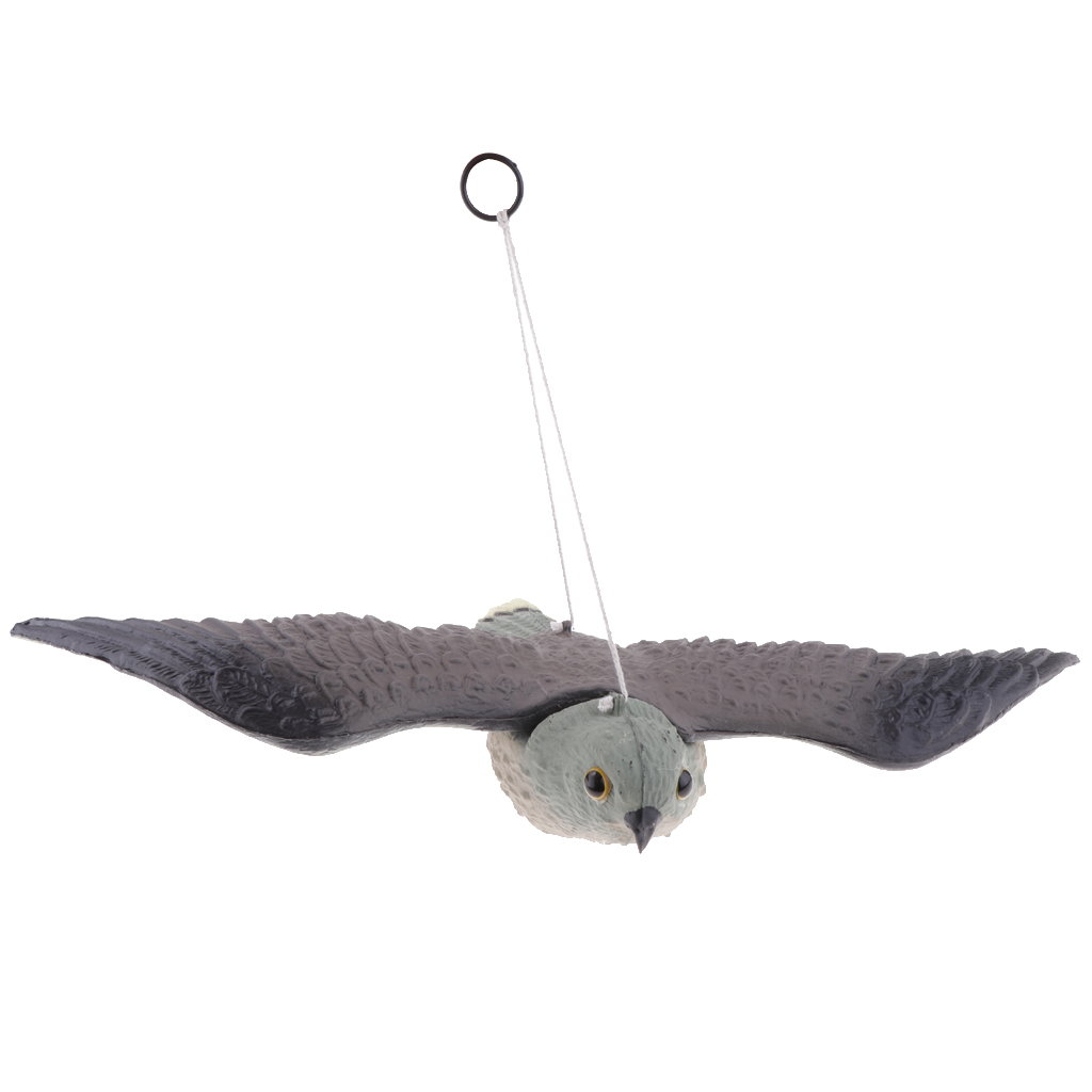 '' Flying '' bird of prey falcon life-size hanging bird terrier scarecrow for