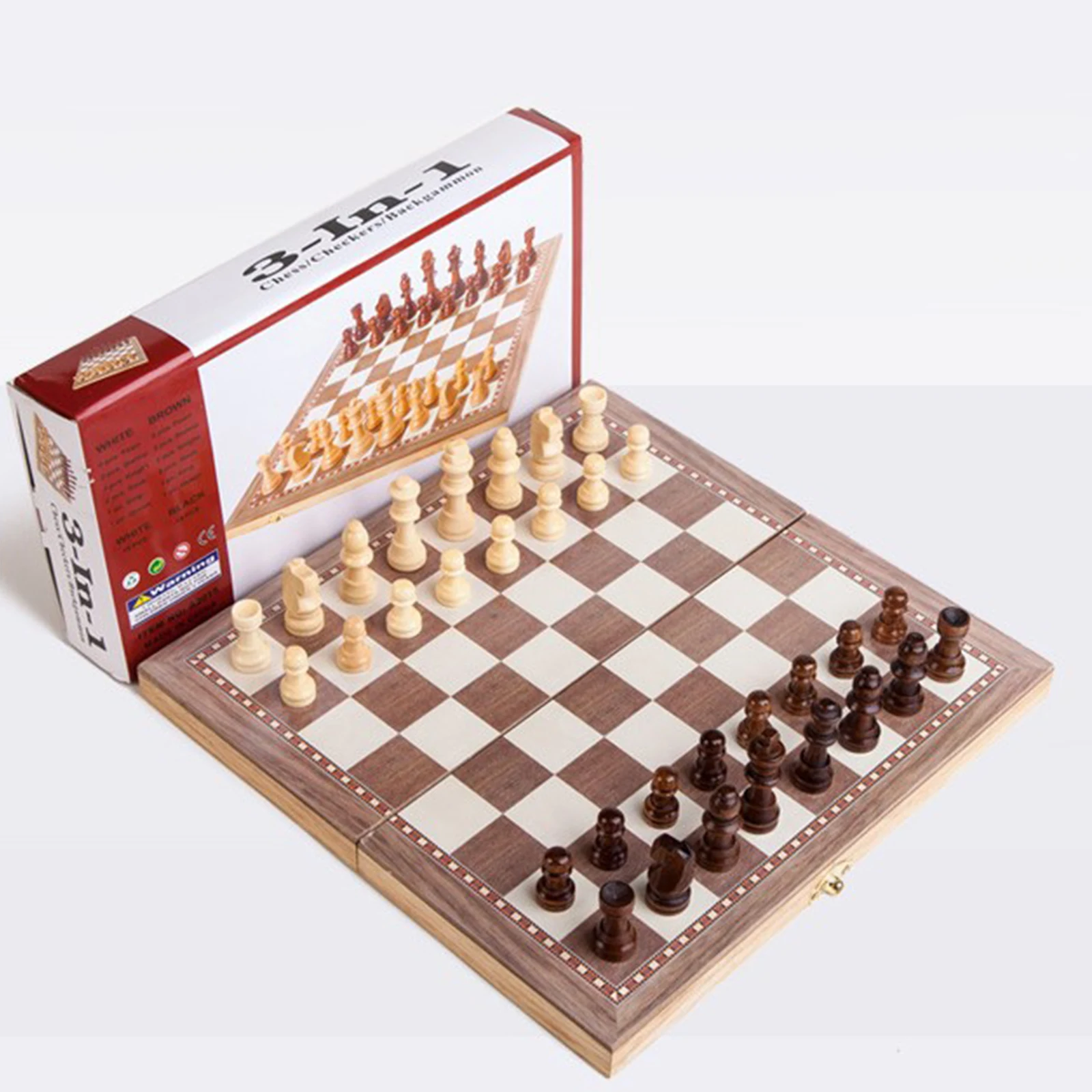 Foldable Handcrafted Alloy Chess Set Travel Board Game Toy for Chess Lovers