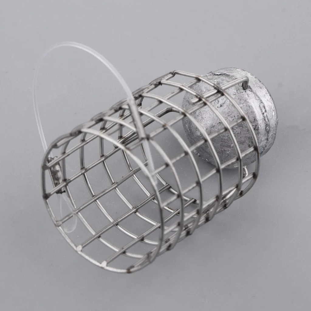 50g Stainless Steel Fishing Bait Cage Distance Feeder Fishing Accessories Carp Coarse Fishing