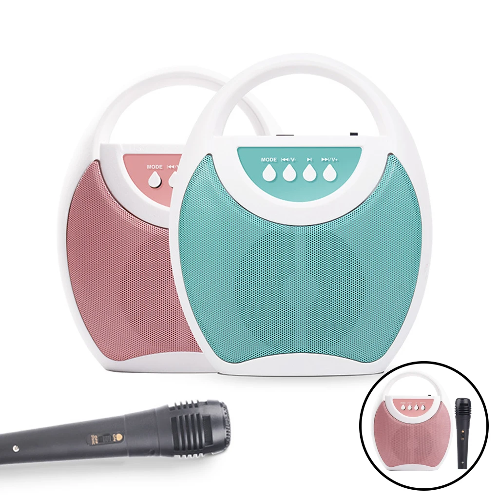 Bluetooth Kids Karaoke Machine Speaker with 1 Microphones Girls Boys Toys Portable for Birthday Festival Gifts