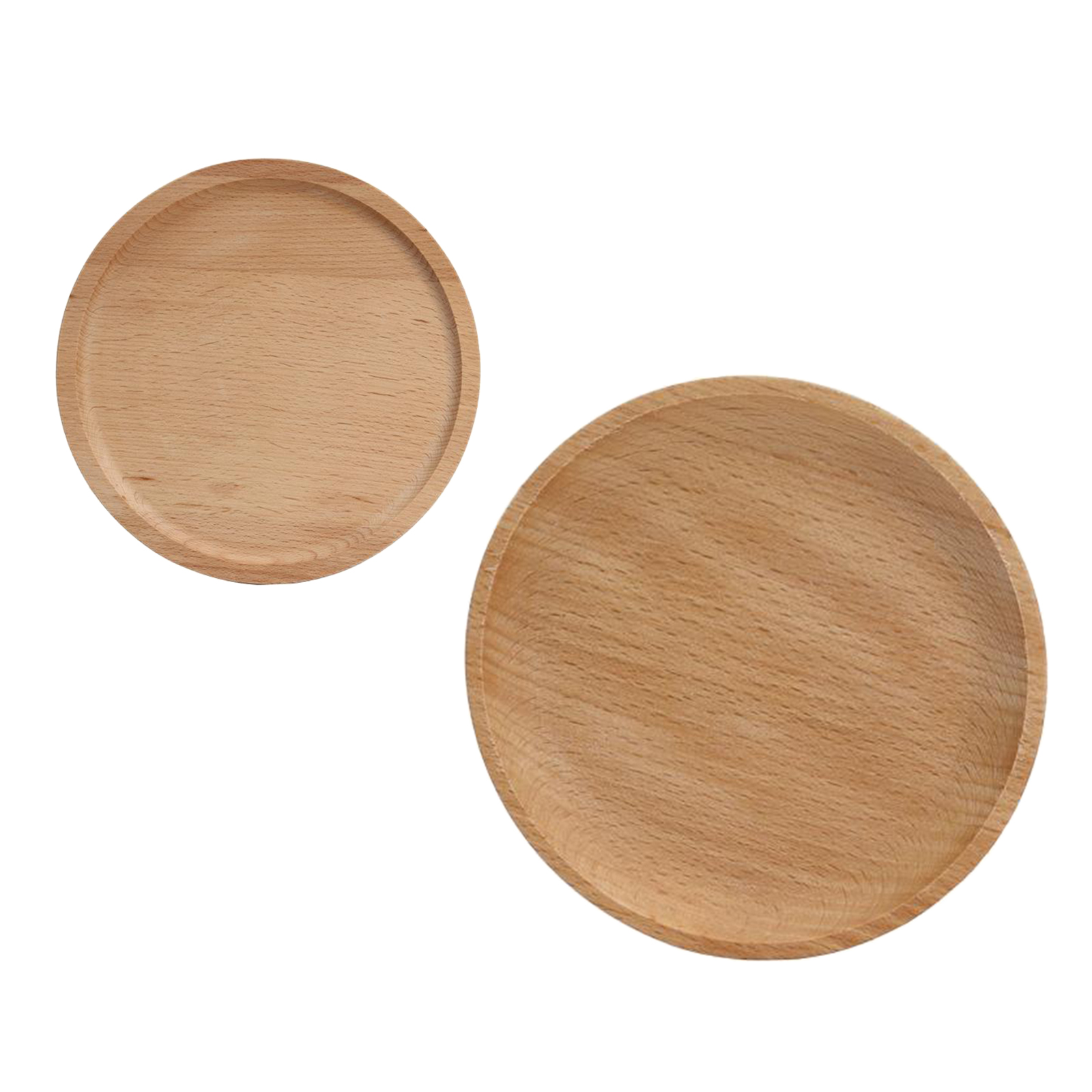 Wood Serving Plate Round Serving Tray Fruit Dessert Cake Snack Candy Platter Wooden Dishes