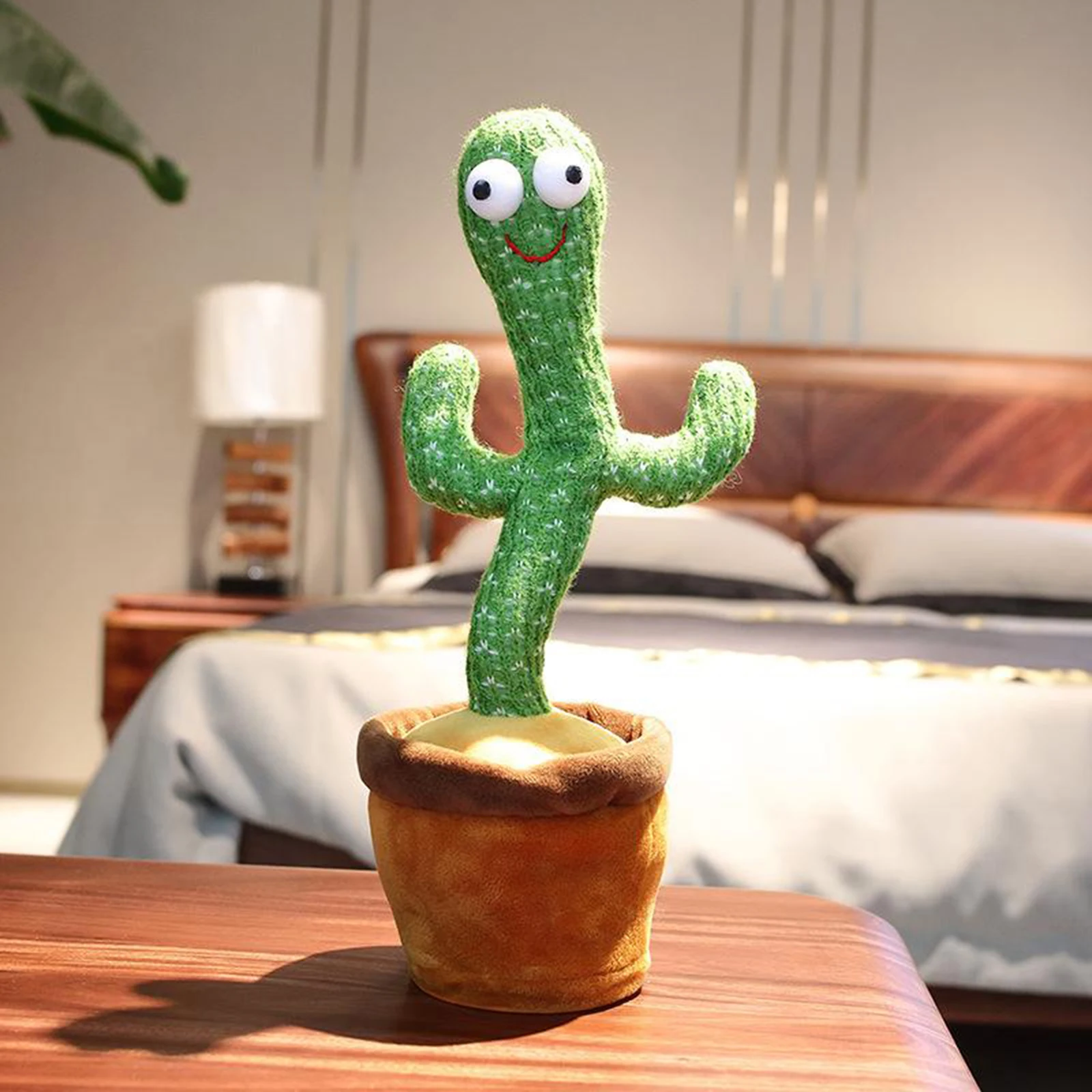 Electronic Dancing Cactus Toy Swing Kids Green Cactus Toy Bedroom Desktop