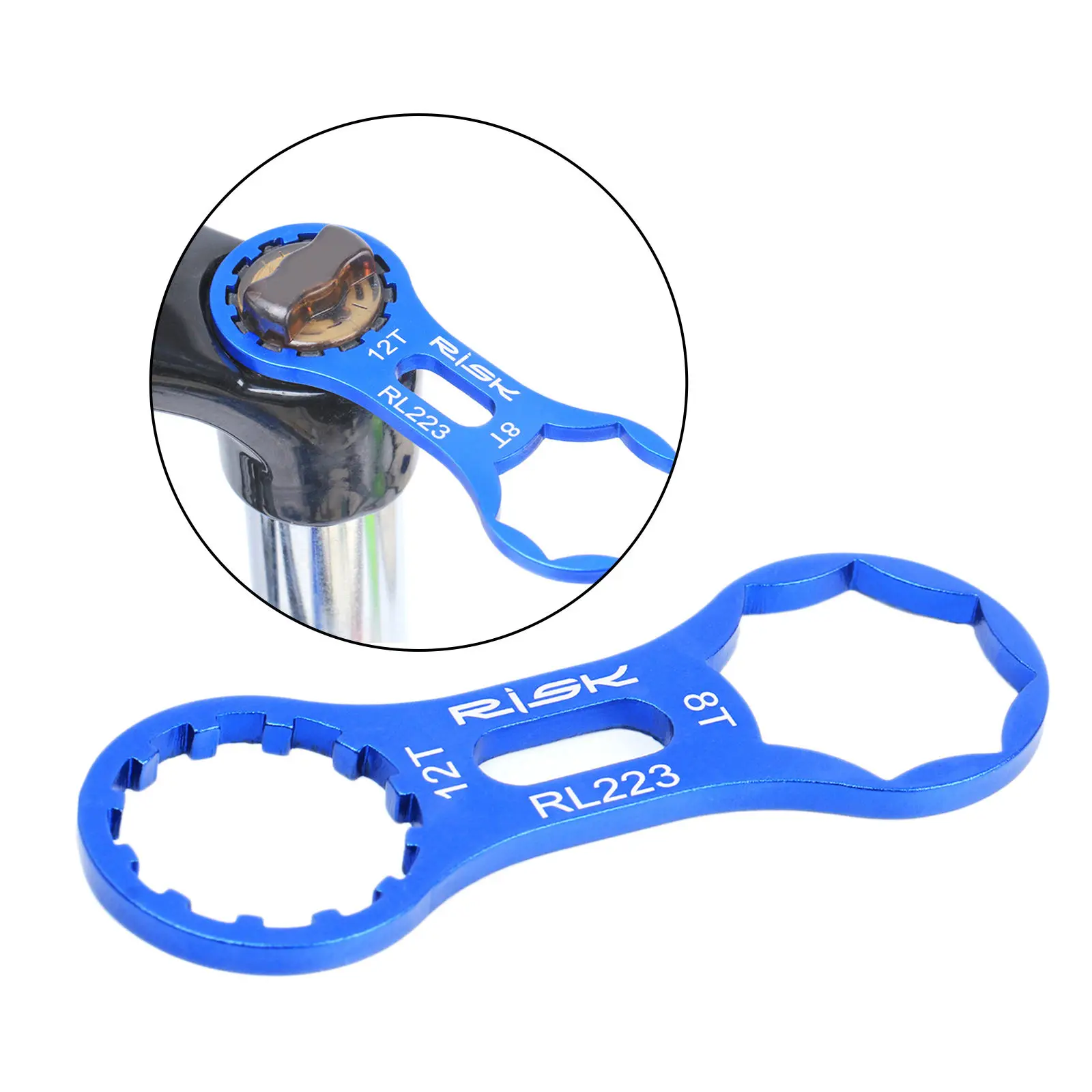 8T/12T Dirt Bike Remover Repair Tool MTB Bike Fork  Wrench For XCR/XCT/XCM/RST Front Fork, Cycling Bicycle Fork  Spanner