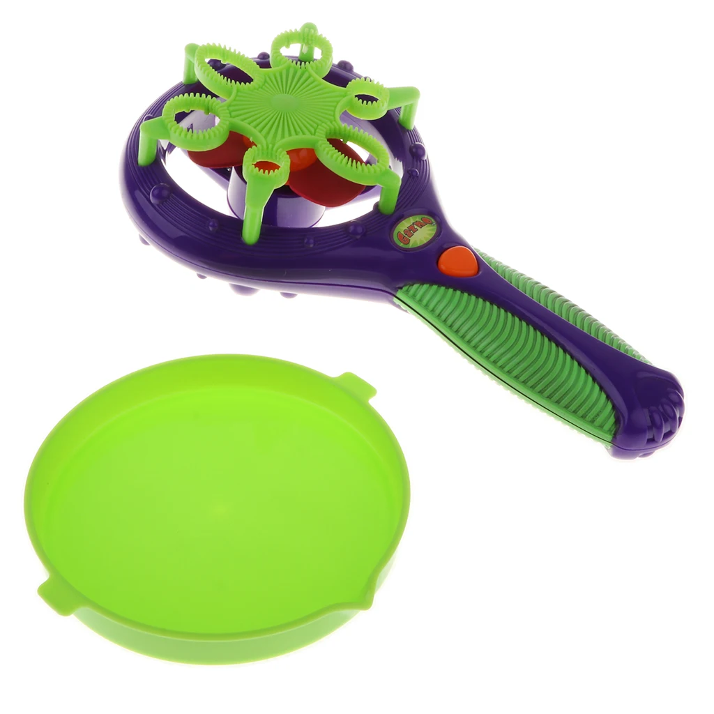 Baby Kids Outdoor Game Water Fun Play Toy Hand Held Bubble Blower Style 2